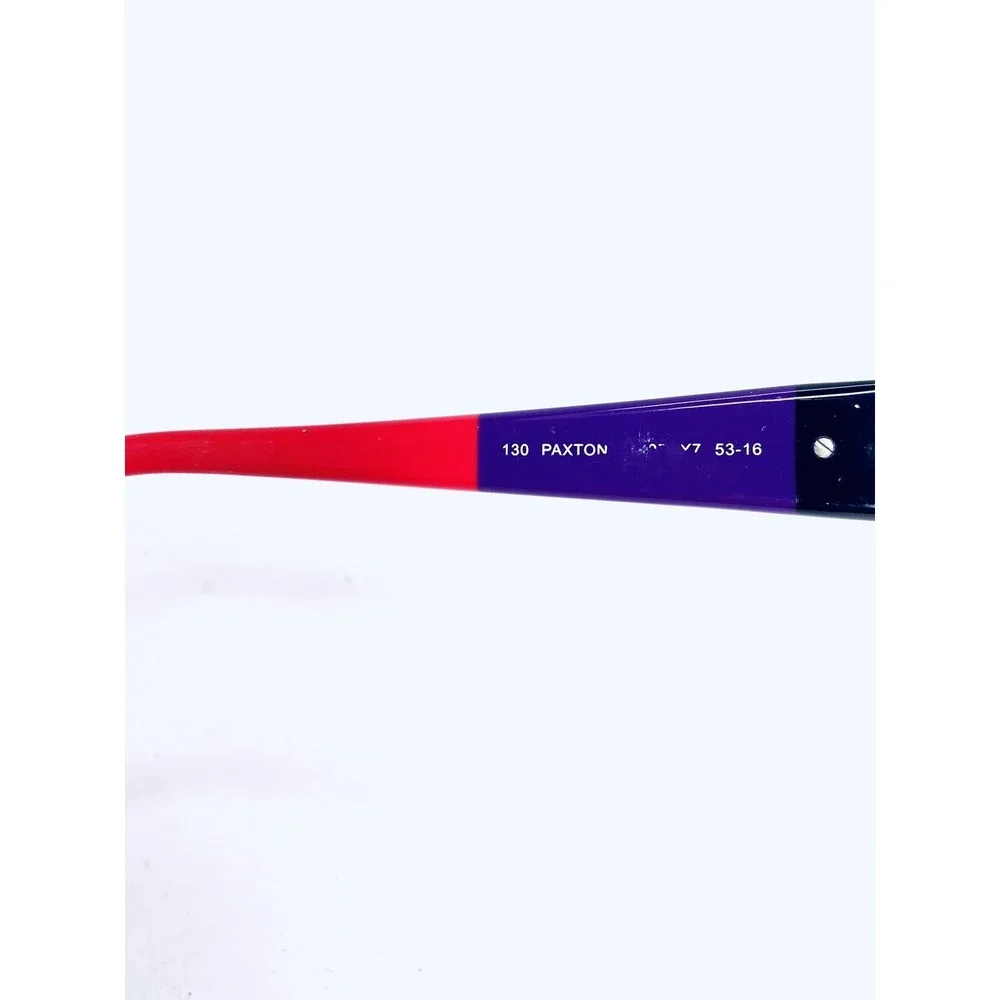 Kate Spade NY Black Purple Red Rectangular Wrap Eyeglasses Paxton 53 16 130